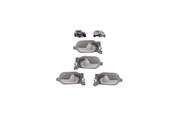 Kit 4 maçaneta porta fiesta amazon 02 á 14 ecosport g1 cinza