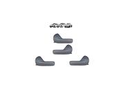 Kit 4 maçaneta porta gol saveiro voyage g5 g5 cinza escuro