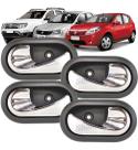 Kit 4 Maçaneta Puxador Interna Oroch Sandero Logan Duster