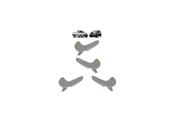 Kit 4 maçanetas interna porta corsa g2 meriva montana cromad