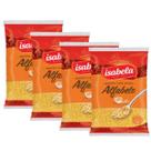 Kit 4 Macarrão Isabela Alfabeto Animado com Ovos 500g