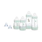Kit 4 Mamadeiras + 2 Bicos Extras Easy Start Azul - MAM