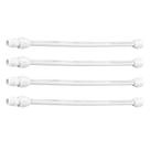 Kit 4 Mangueira Engate Flexível 60cm 1/2 Pia Privada C Niple