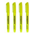 Kit 4 Marca Texto Amarelo Neon Masterprint Secagem Rápida Ponta Chanfrada Kit 4 Marca Texto Amarelo Neon Masterprint Secagem Rápida Ponta Chanfrada