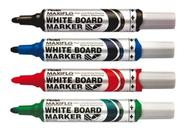 Kit 4 Marcador 6MM Quadro Branco 4 Cores Maxiflo - PENTEL
