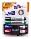 Kit 4 Marcadores de Quadro Branco BIC Marking + 1 Apagador Kit 4 Marcadores de Quadro Branco BIC Marking + 1 Apagador