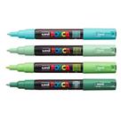 Kit 4 Marcadores Posca PC-1M Tons de VERDE 0.7mm - Uniball