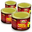 Kit 4 Massas de Polir Nº 2 Base Água Carro Moto Caminhão Automotivo Proauto 500g