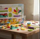 Kit 4 Massinha de Modelar C/ Acessórios Infantil Divertido