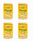 KIT - 4 Milhos De Pipoca Orgânico Alto Vácuo Ecobio 500g