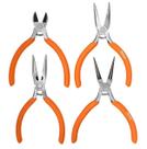 Kit 4 Mini Alicates Artesanato Ferramenta Bijuteria Mola Aço Kit 4 Mini Alicates Artesanato Ferramenta Bijuteria Mola Aço