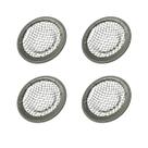 Kit 4 Mini Ralo de Pia Lavatório Japonês I 4,5cm Em Aço Inox