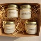 Kit 4 Mini Vela Aromática Lavanda Capim Limão Vanilla Bamboo