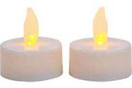 Kit 4 Mini Vela Artificial Luz Led Decoração -