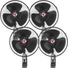 Kit 4 Mini Ventilador Veicular Carro Ônibus Caminhão De 20cm