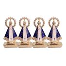 Kit 4 Miniatura Nossa Senhora Aparecida Para Casa Carro M1