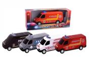 Kit 4 Miniatura Van Resgate - Diverplas