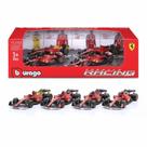 Kit 4 Miniaturas Fórmula 1 Ferrari 2022-2023 F1-75 e SF-23 - Leclerc e Sainz F1 - Bburago - 1:43