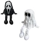 Kit 4 Miniaturas Halloween Decoração Terror Impressão 3D Enfeite de Mesa Festa Temática Assombrada
