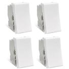 Kit 4 Modulo Interruptor Paralelo Branco Steck Stella 868020