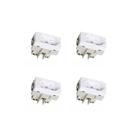 Kit 4 Módulo Tomada 10A-250V PB Branco Sleek Margirius 16049