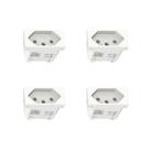 Kit 4 Modulo Tomada 10A S70202104 Branco Orion Schneider