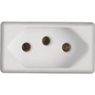 Kit 4 Modulo Tomada 2P+T Tramontina 10 A 250 V Branco