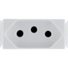 Kit 4 Modulo Tomada 2P+T Tramontina Aria 20 A 250 V Branco