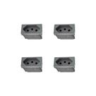 Kit 4 Modulos Tomada 10A Cinza Borne 615038CZ+ Pial Plus+ Kit 4 Modulos Tomada 10A Cinza Borne 615038CZ+ Pial Plus+
