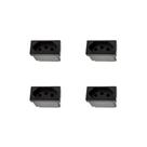 Kit 4 Modulos Tomada 10A Preto Borne 615038PT+ Pial Plus+