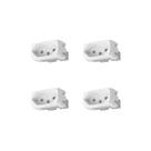 Kit 4 Módulos Tomada 10A S401107 Branco Lunare Up Schneider Kit 4 Módulos Tomada 10A S401107 Branco Lunare Up Schneider