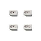 Kit 4 Modulos Tomada 20A 250V Branco 615060BC+ Pial Plus+