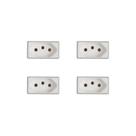 Kit 4 Modulos Tomada 20A Branco Liz Tramontina 57115/032 Kit 4 Modulos Tomada 20A Branco Liz Tramontina 57115/032
