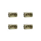 Kit 4 Modulos Tomada 20A Miluz S3B70353 Dourado Schneider