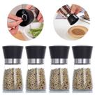 Kit 4 Moedor De Pimenta Sal Tempero Saleiro Vidro e Inox 180ml Kit 4 Moedor De Pimenta Sal Tempero Saleiro Vidro e Inox 180ml