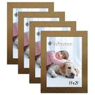 Kit 4 Molduras Porta Retrato 15X21 Dourado