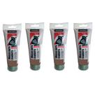 Kit 4 Montana Massa Madeira P/ Calafetar Cor Imbuia 220g