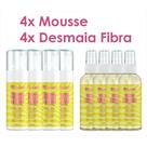 Kit 4 Mousse + 4 Desmaia Fibra Finalizador - Acabamentos Tranças e Penteados - Fio de Fada