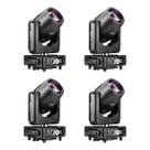 Kit 4 Moving Head Beam 250 9R 250W Com DMX 14 Cores 13 Gobos Prisma Strobo Dimmer Display E Case