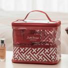 Kit 4 necessaire jacki design feminina 4 peças premium viagem trip rosa Kit 4 necessaire jacki design feminina 4 peças premium viagem trip rosa