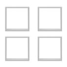 Kit 4 Nicho Manequim Base Expositor Vitrine 30x30x30cm MDF Branco