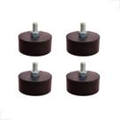 Kit 4 Nivelador Parafuso Passante Sapata N 17 Parafuso 7/16