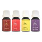 Kit 4 Óleo Essencial Aromas 100% Puro Lar Fresh