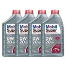 Kit 4 Óleo Motor Mobil 0w20 Sintético Api Sp Dexos1 Gen2