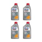 Kit 4 Óleo Motor Mobil Super 5W40 SP Sintético 1 Litro