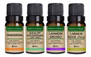 Kit 4 Óleos Essenciais 10ml - Puro E Natural
