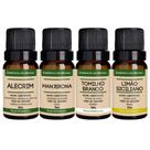 Kit 4 Óleos Essenciais - Aromas do Mediterrâneo - Puros 10ml