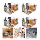 Kit 4 Organizador Armário Cozinha Lavanderia Dispensa Multiuso 7,5L Ou