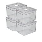 Kit 4 Organizador Armário Geladeira 3,8L Multiuso Sem Cheiro Kit 4 Organizador Armário Geladeira 3,8L Multiuso Sem Cheiro