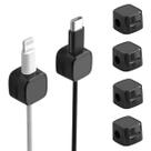 Kit 4 Organizador De Fios E Cabos Adesivo Escritório Mesa